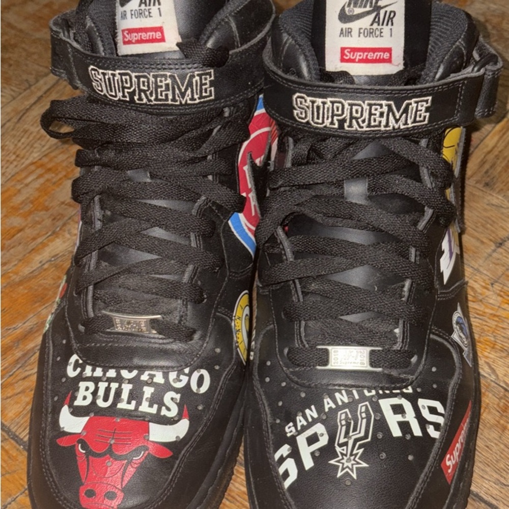 Supreme x Nike Black High-Top Sneakers